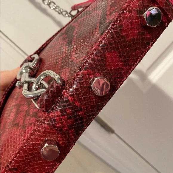 Rebecca minkoff snake skin crossbody - Picture 4 of 6